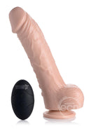Loadz Vibrating Squirting 7" TPR Dildo with Remote