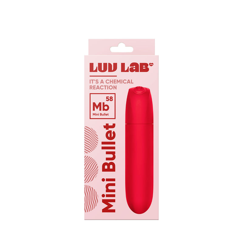 Luv Lab MB58 Rechargeable ABS Plastic Mini Bullet Vibrator - Red