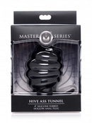 Master Series Ribbed Silicone Tunnel Plugs - 3 Sizes - Black