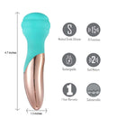Maia Kali Dual Motor Rechargeable Vibrating Mini Wand - Turquoise/Gold