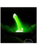 Neo Elite Glow in the Dark Omnia Silicone Dual Dense Dildo - 7in Neon Green