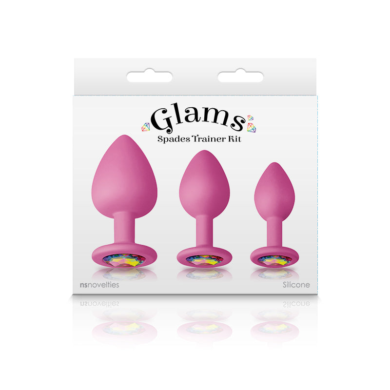 Glams Spades Silicone Anal Trainer Plug Kit