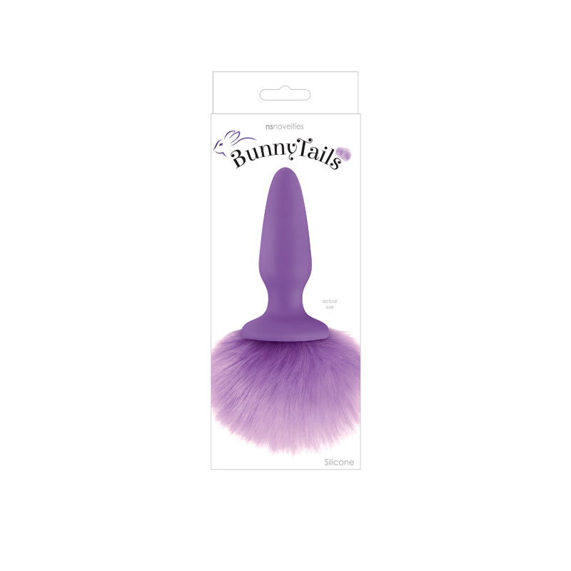 Bunny Tails Original-Size Silicone Anal Plug with Bunny Tail