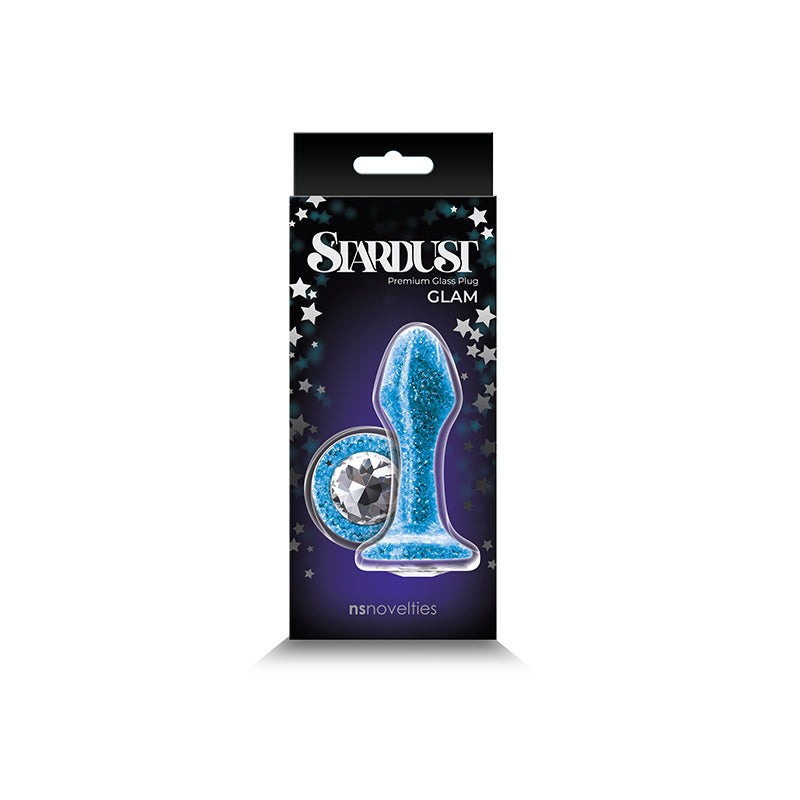 Stardust Glam Crystal-Filled Glass Anal Plugs
