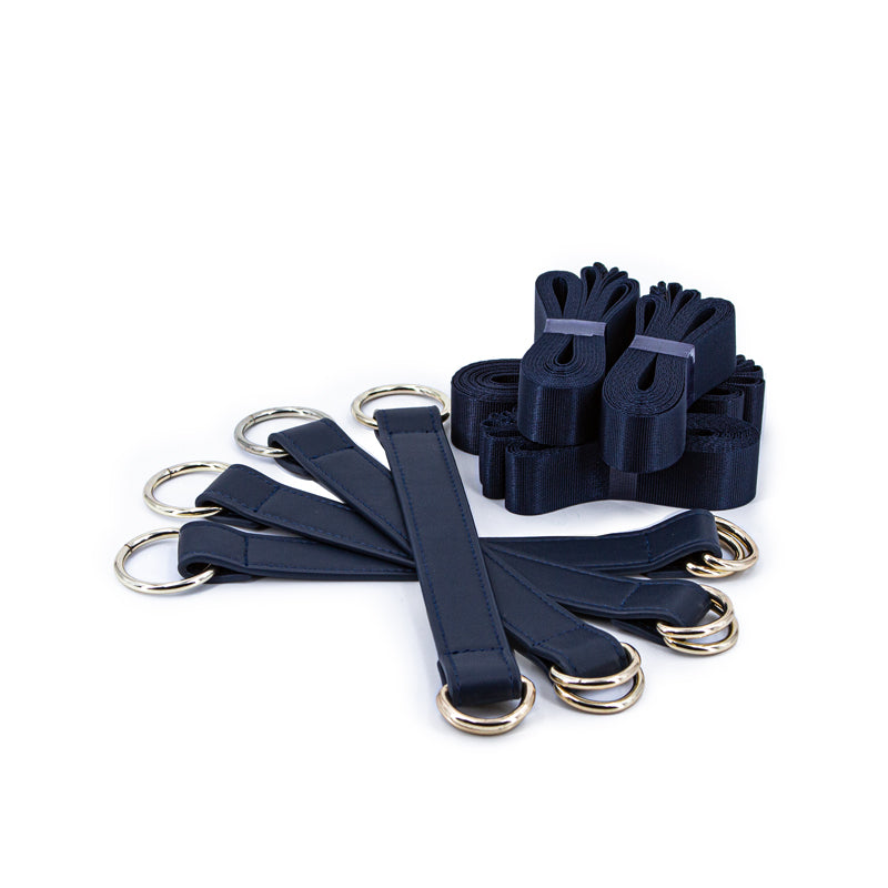 Bondage Couture Tie-Down Straps - Blue