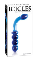 Icicles No 31 Double-Ended Glass G-Spot or Anal Probe - Blue