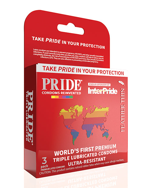 Pride Brand Condoms - 3-Pack