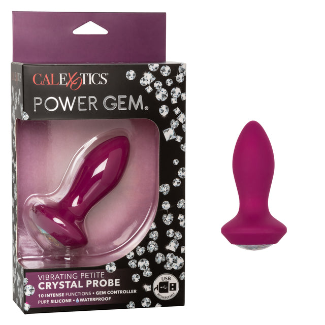 Power Gem Petite Silicone Rechargeable Vibrating Anal Plugs