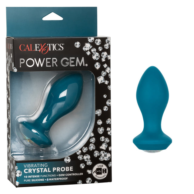 Power Gem Silicone Rechargeable Vibrating Anal Plugs