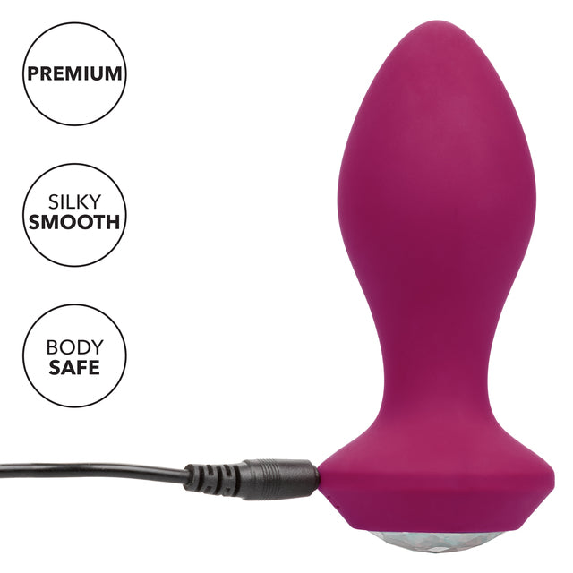 Power Gem Silicone Rechargeable Vibrating Anal Plugs