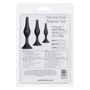 Silicone Anal Starter Kit - 3 pc, Black