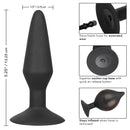 CalEx Silicone Inflatable Anal Plugs - Black