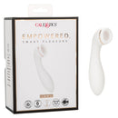 Empowered Smart Pleasure Idol Rechargeable Clitoral Suction Toy - White/Gold