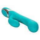 Enchanted Lover Silicone Rechargeable Vibrating Beaded Dual Stimulator - Teal