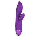 Aura Dual Lover Silicone Rechargeable Vibrating Dual Stimulator - Purple
