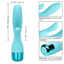 Eden Lover Silicone Vibrating Dual Stimulator - Teal