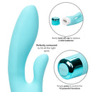 Eden Lover Silicone Vibrating Dual Stimulator - Teal