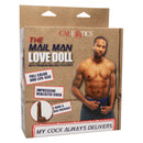 Mail Man Inflatable Male Love Doll with Penis and Anus - Chocolate