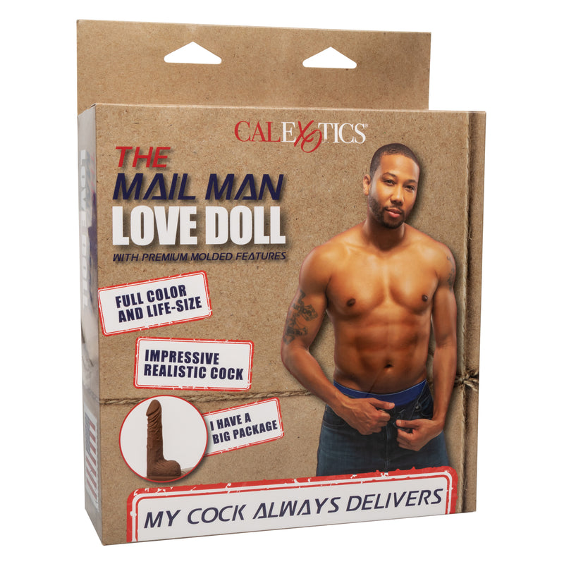 Mail Man Inflatable Male Love Doll with Penis and Anus - Chocolate Mail Man Inflatable Male Love Doll with Penis and Anus - Chocolate