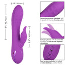 California Dreaming Valley Hill Vamp Vibrating and Rubbing Dual Stimulator - Violet