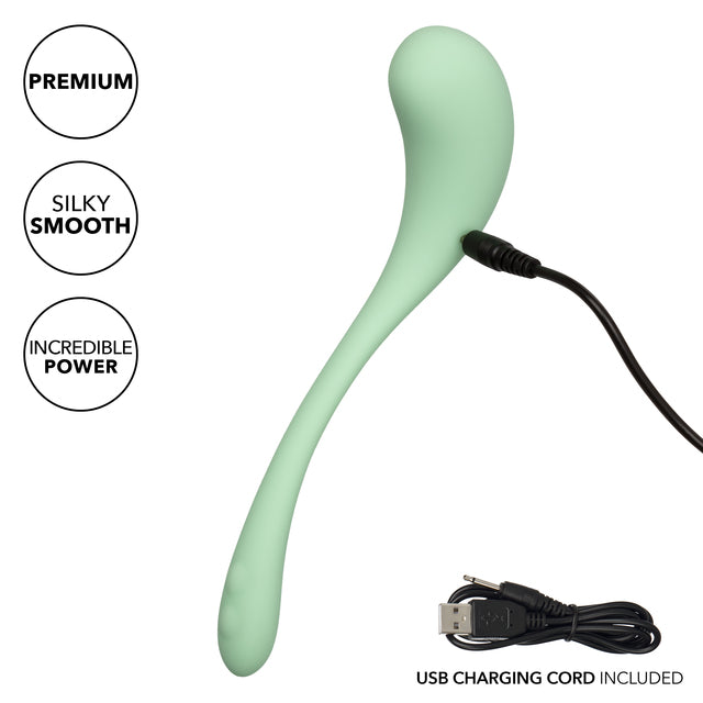 Elle Silicone Rechargeable G-Spot Wand Vibrator - Mint