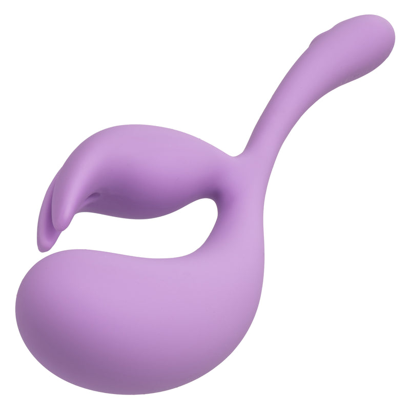 Elle Silicone Rechargeable Vibrating Dual Stimulator Flicker - Lavender