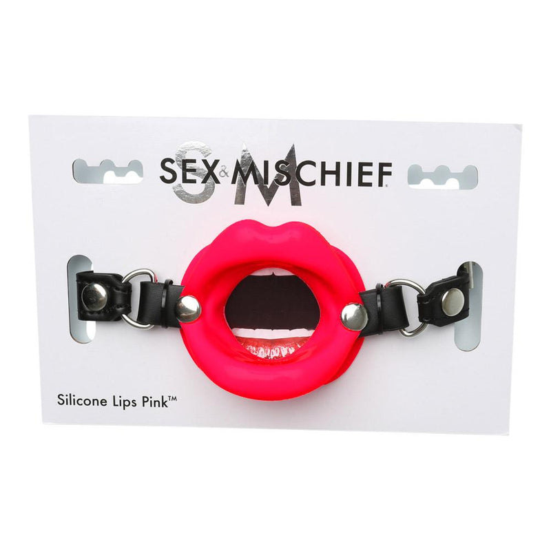 Sex & Mischief Silicone Lips Open Mouth Gag