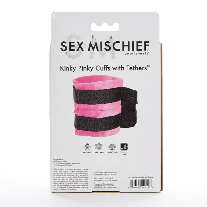Sex & Mischief Kinky Pinky Cuffs with Tethers