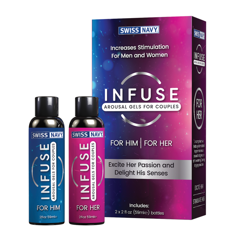 Swiss Navy Infuse Arousal Gels for Couples - 2 x 2 fl oz