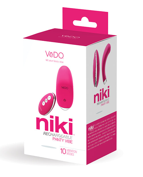 VēDO Niki Rechargeable Silicone Remote-Control Panty Vibrator