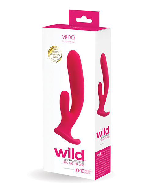 VēDO Wild Rechargeable Silicone Vibrating Dual Stimulator