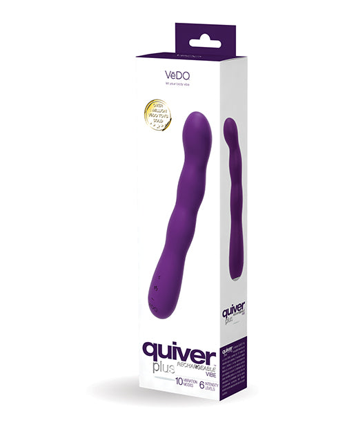 VēDO Quiver Plus Rechargeable Silicone G-Spot Vibrator