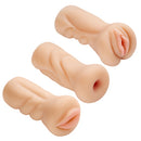 Trio Stroker Kit: Pussy/Ass/Mouth Masturbators - Vanilla