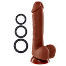 Cloud9 Pro Sensual Premium Silicone Dong with 3 Bonus C-Rings - 7"