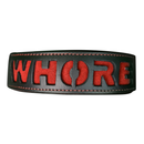 Plesur Leather Collar - "Whore"