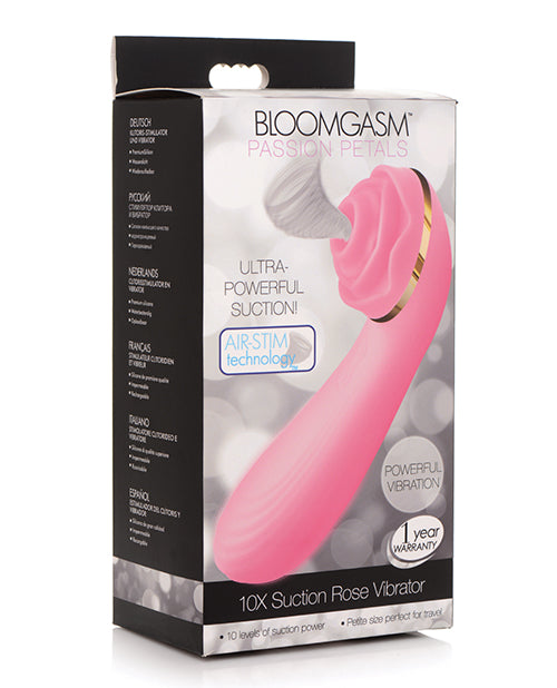 Inmi Bloomgasm Passion Petals Suction Rose Vibrator Pink