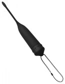 Master Series Cadence Vibrating Silicone Urethral Sound - Black