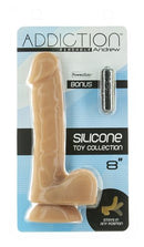 Addiction Andrew 8" Posable Silicone Dildo - Caramel