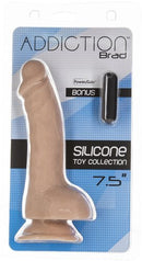 Addiction Brad 7.5" Thick Silicone Dildo - Vanilla