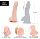 Addiction Brad 7.5" Thick Silicone Dildo - Vanilla
