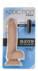 Addiction Mark 7.5" Silicone Dildo - Vanilla