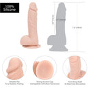 Addiction Mark 7.5" Silicone Dildo - Vanilla