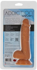 Addiction Steven 7.5" Silicone Dildo - Caramel