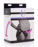 Strap U Navigator Silicone G-Spot Dildo with Harness