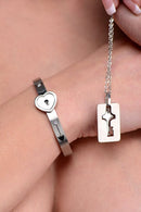 Master Series Cuffed Locking Bracelet and Key Necklace