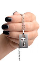 Master Series Cuffed Locking Bracelet and Key Necklace