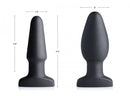 Swell Inflatable Rechargeable Silicone Vibrating Anal Plugs - Black