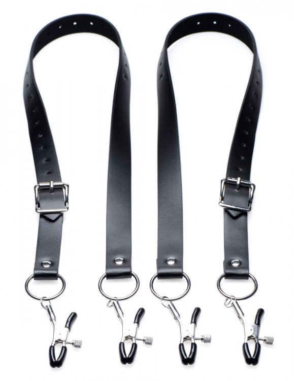 Master Series Spread Labia Spreader Straps with Clamps