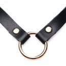 Master Series Posh Pet Gold Ring Slim Choker - Black/Gold