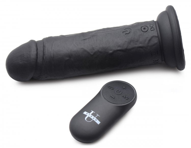 Strap U Power Player 28X Remote-Control Silicone Vibrating Dildo